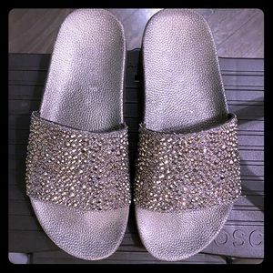 Steve Madden Rhinestone Slide Sandal